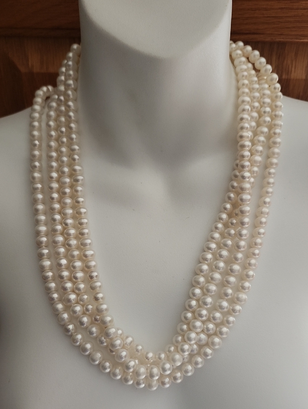 NWT Fine Cultured Pearl Endless Strand Necklace 100" 7-8MM